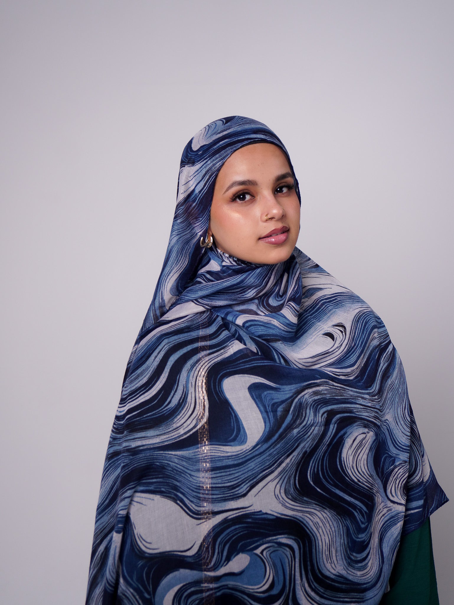 Neptune Printed Planet Modal Hijab