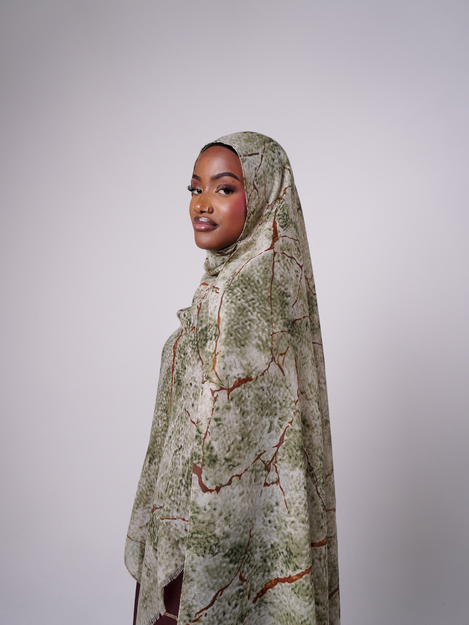 Serpentine Stone Printed Modal Hijab