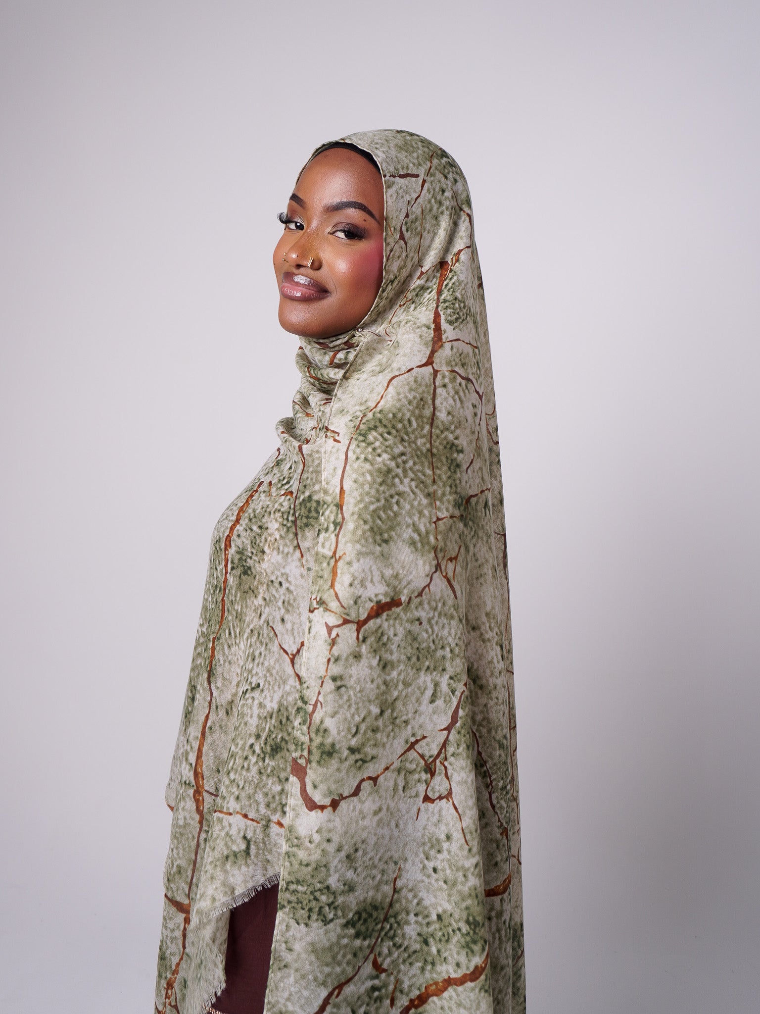 Serpentine Stone Printed Modal Hijab