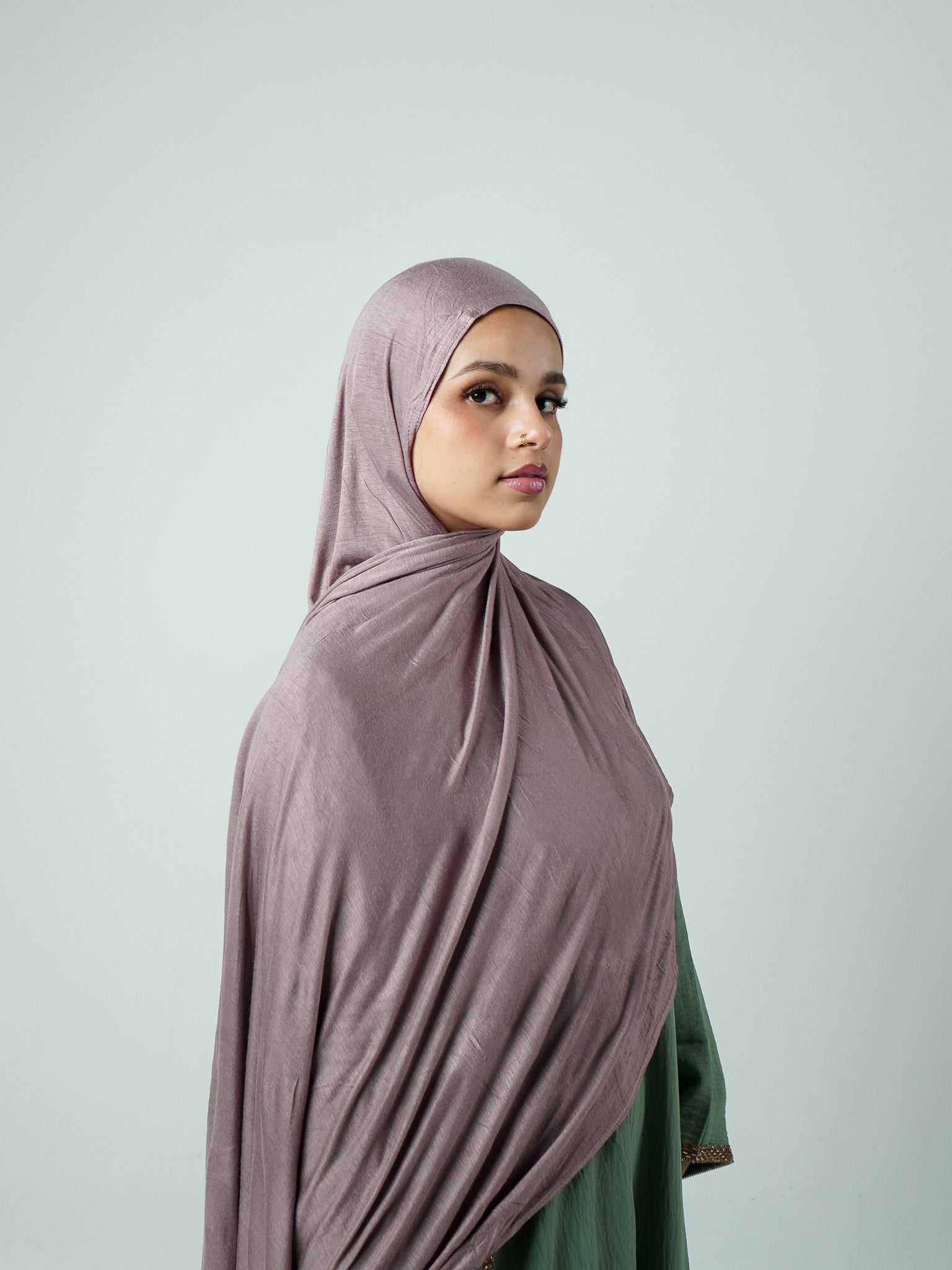 Emirati Premium Jersey Hijab Mauve