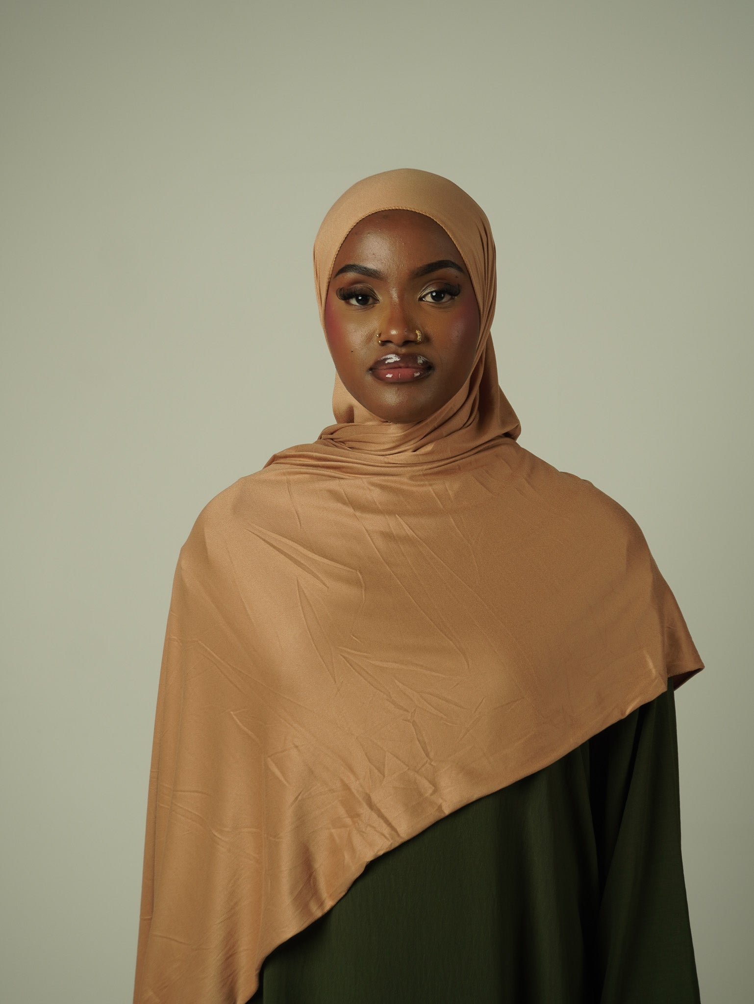 Camal Beige Jersey Hijab
