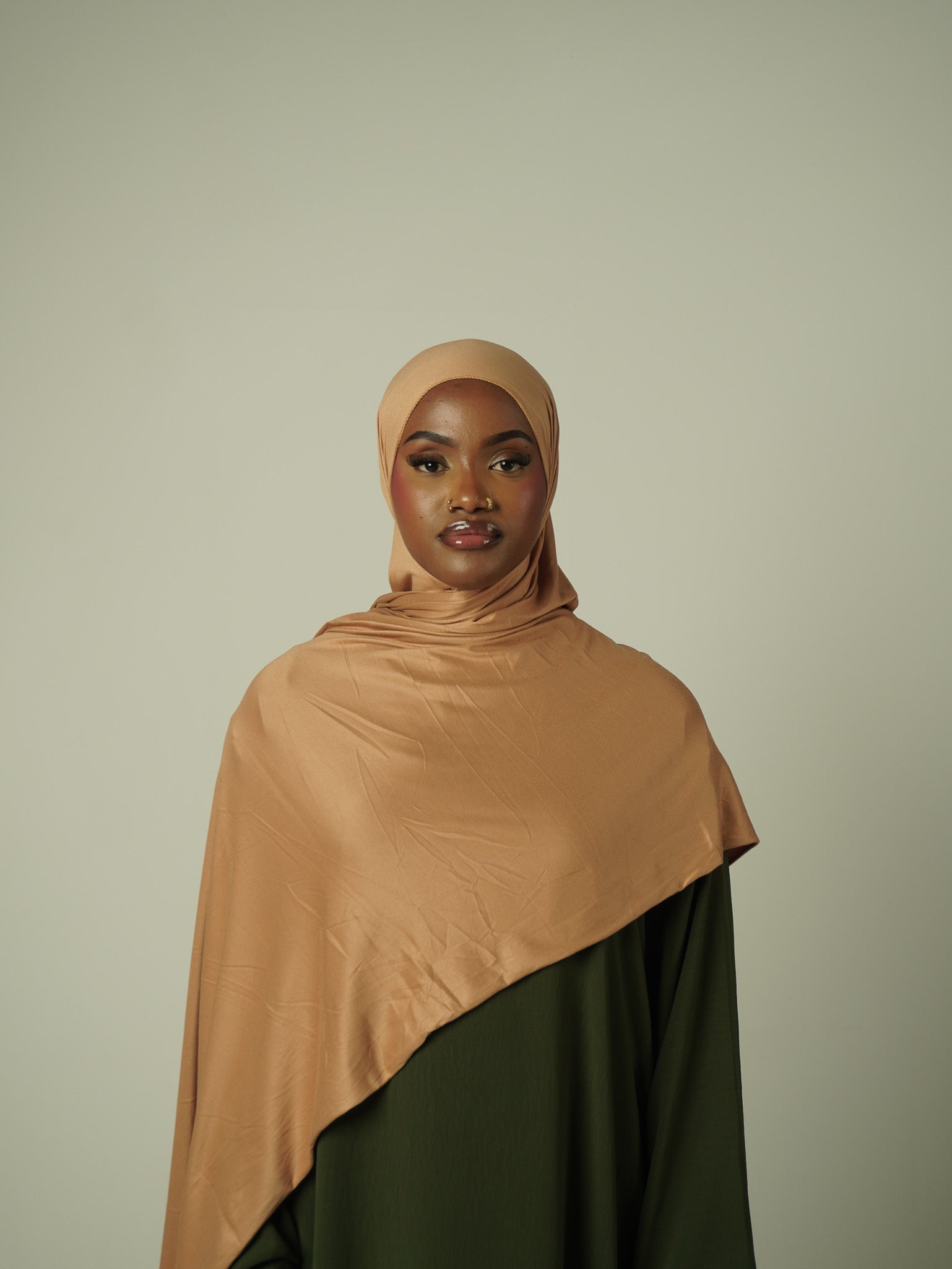 Camal Beige Jersey Hijab