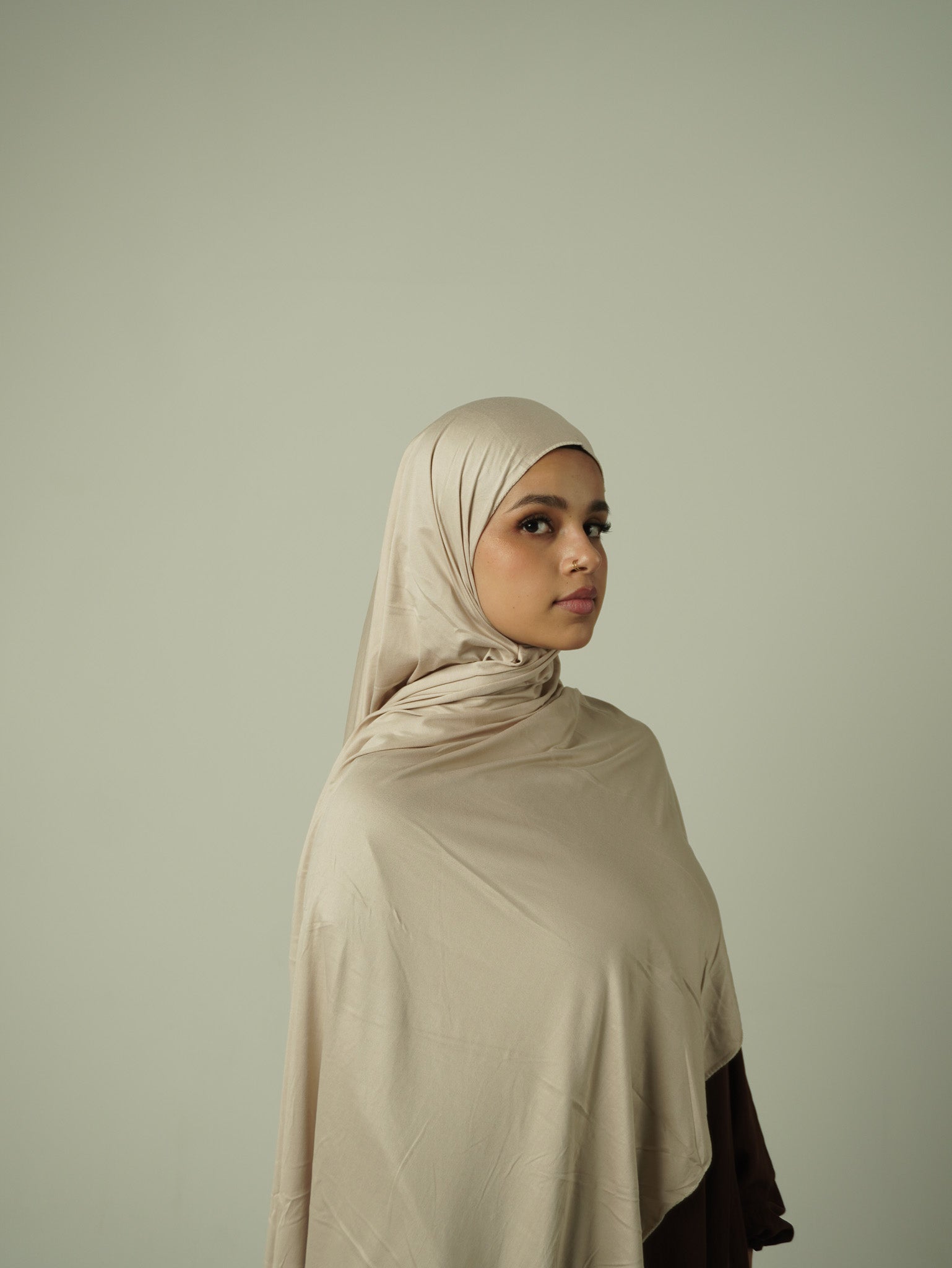 Rusty Beige Jersey Hijab