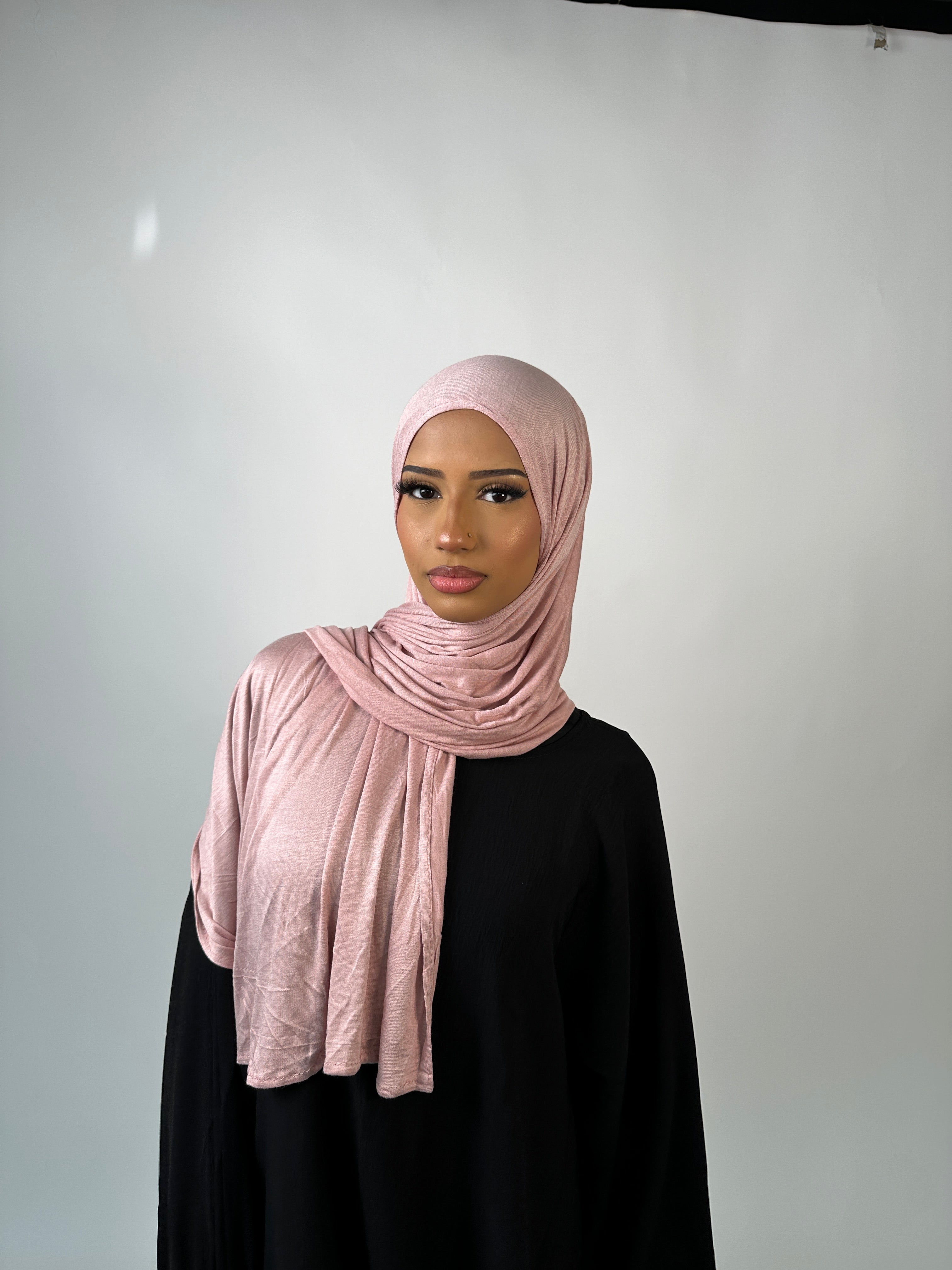 Emirati Premium Jersey Hijab Rose pink