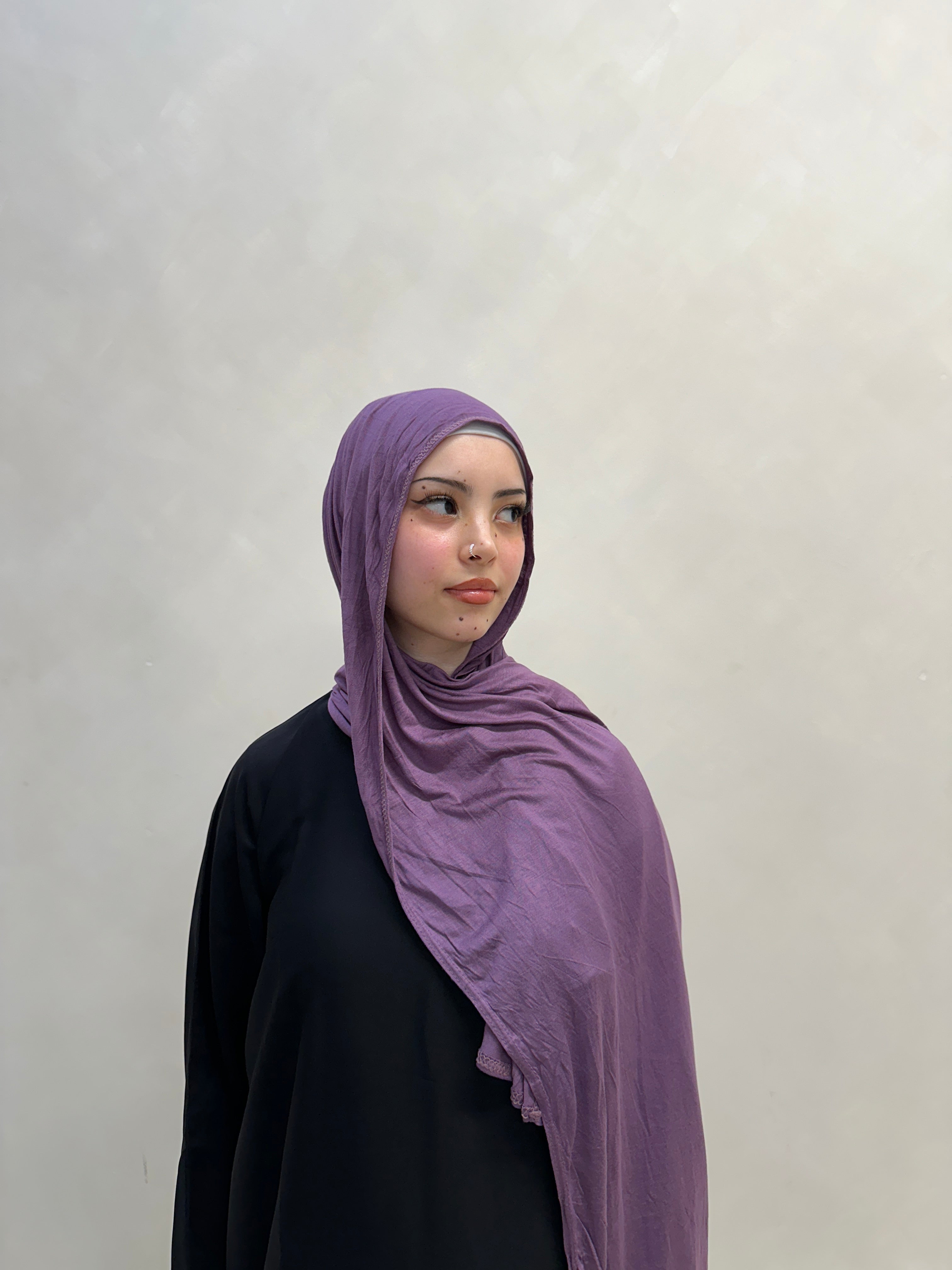 Emirati Premium Jersey Hijab Dusty Plum