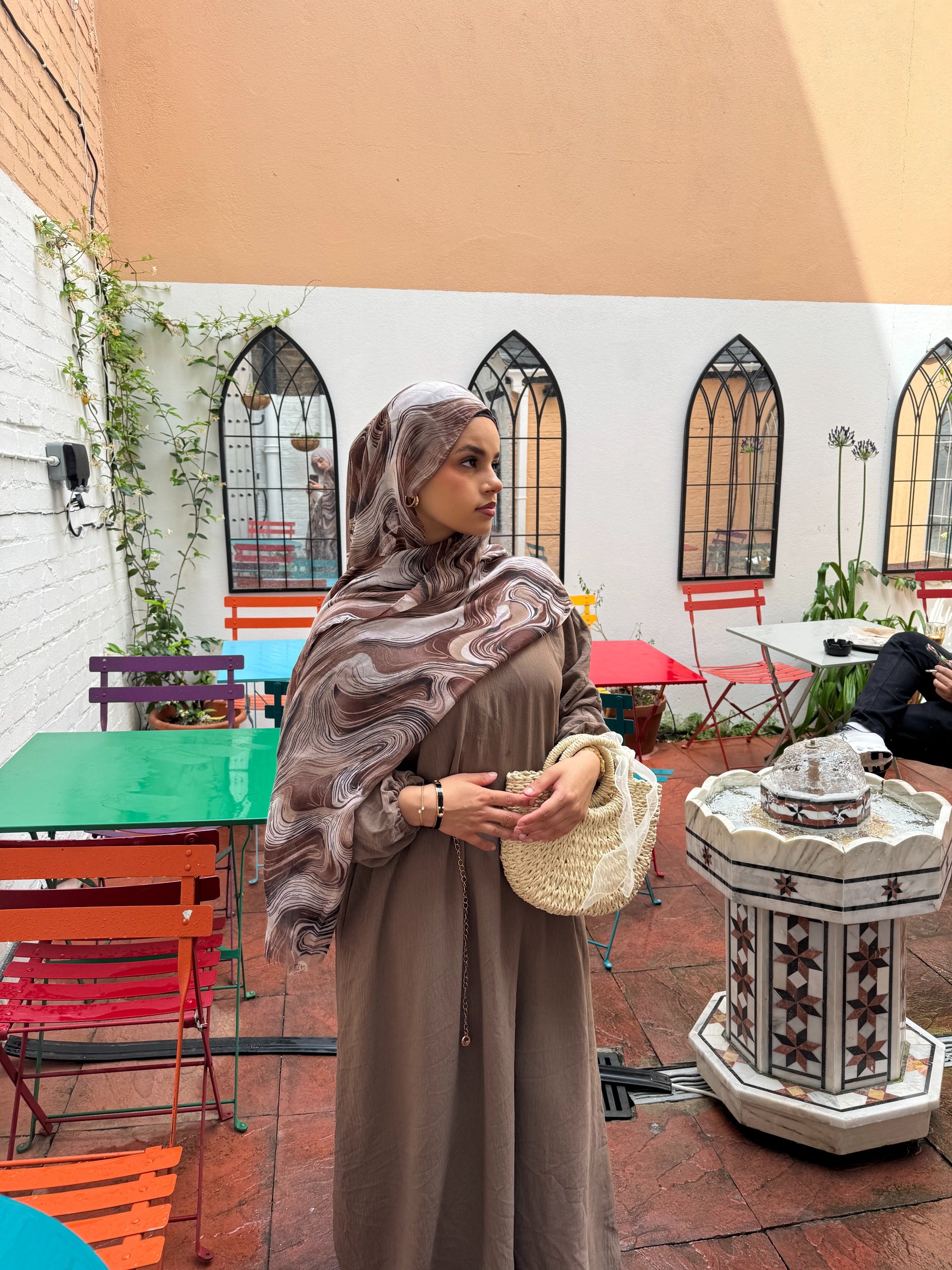 Venus Printed Planet Modal Hijab