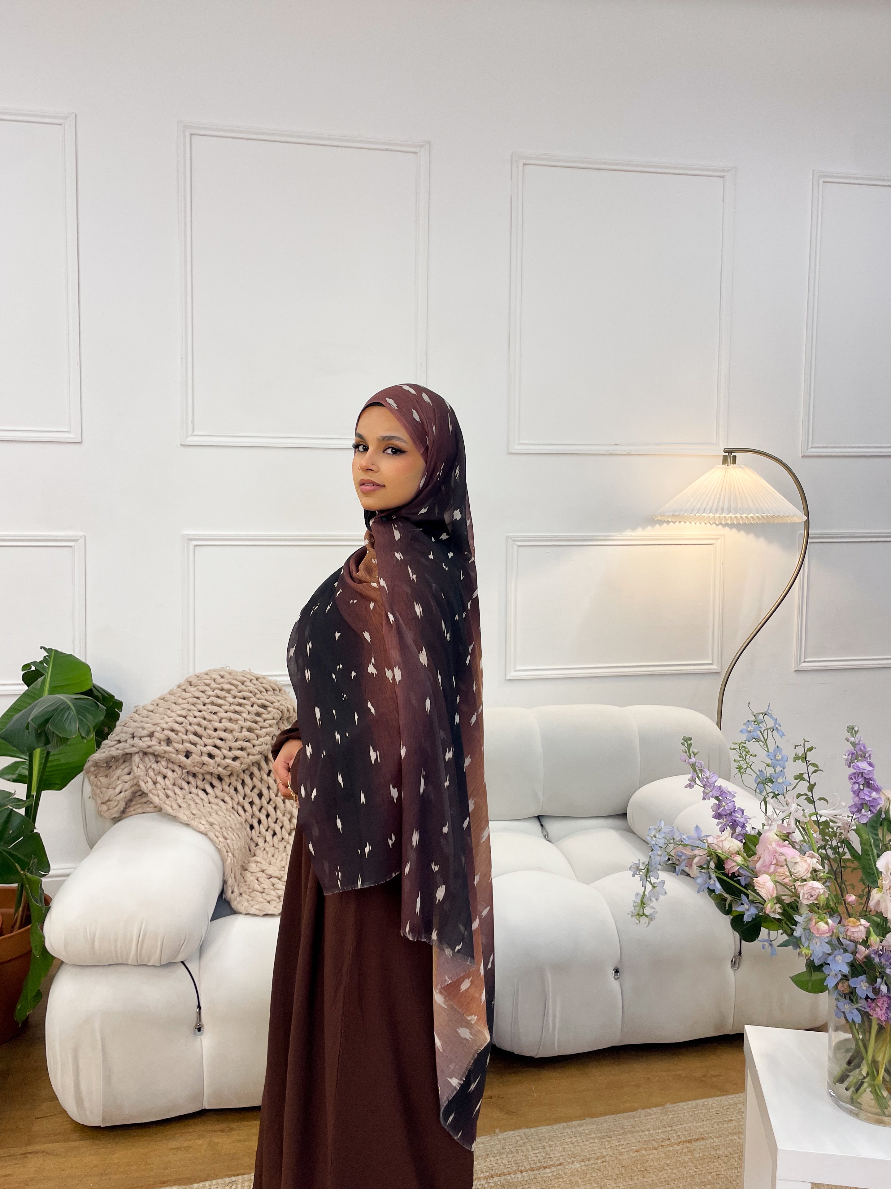Fawn Deer prints Premium Modal Hijab