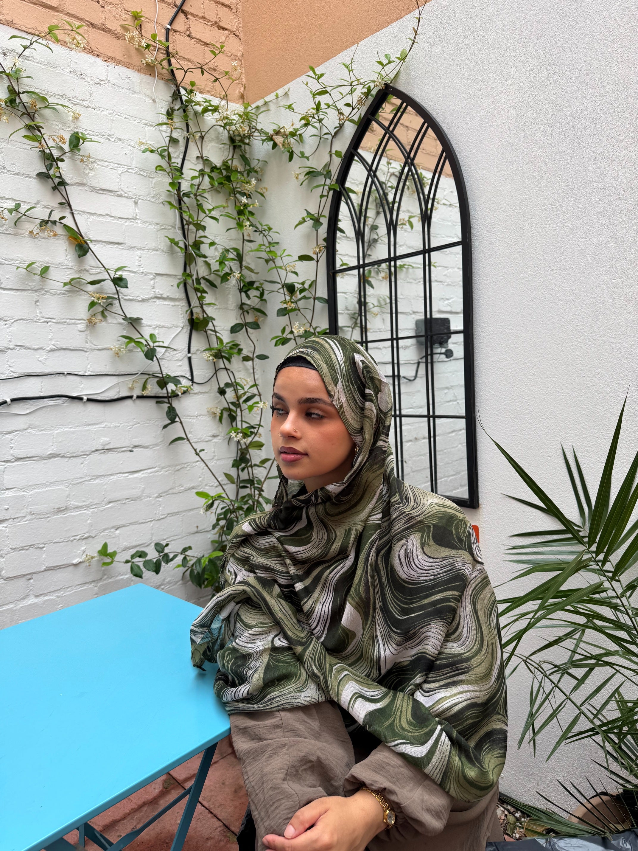 Terra Printed Planet Modal Hijab