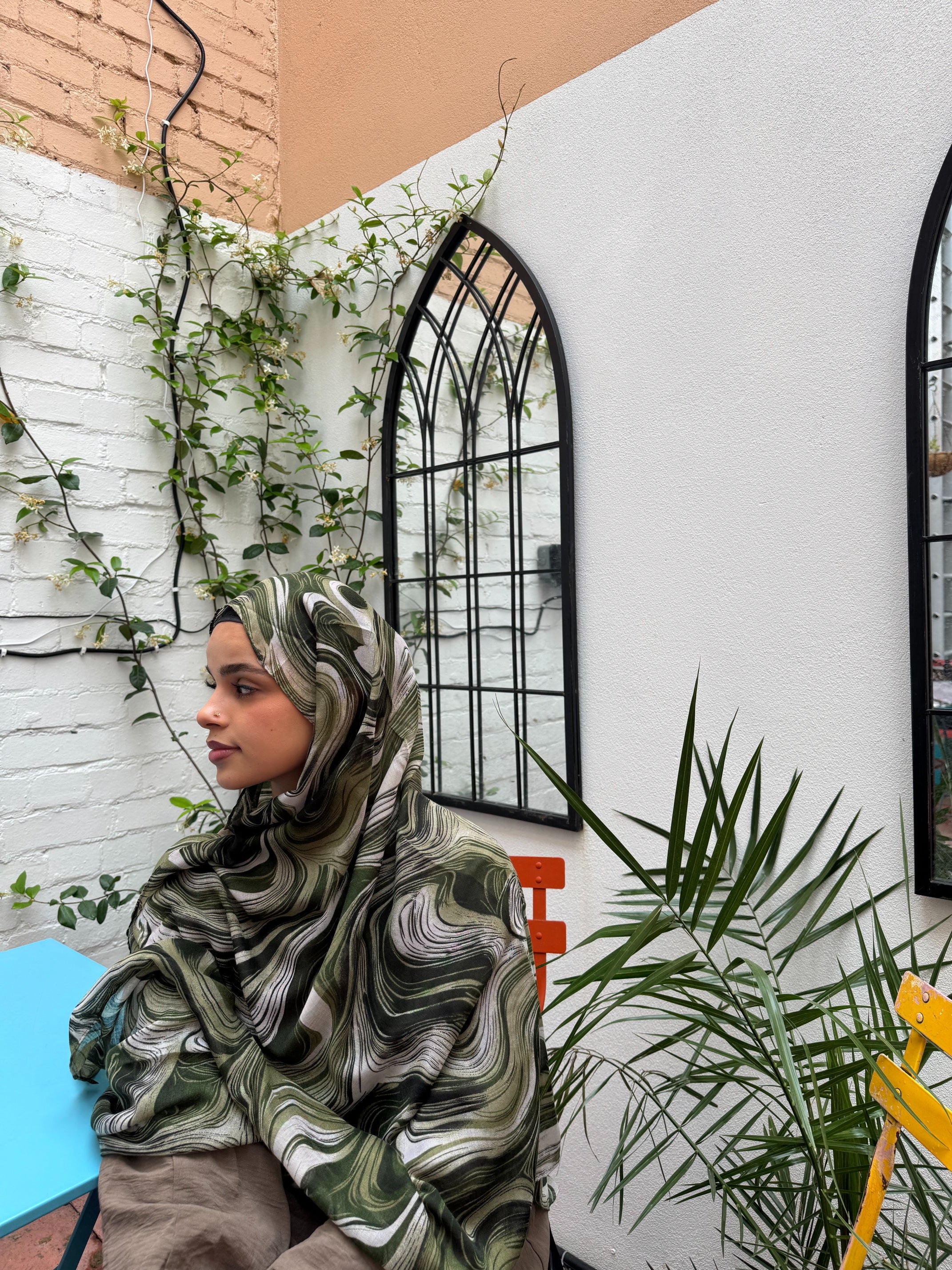 Terra Printed Planet Modal Hijab