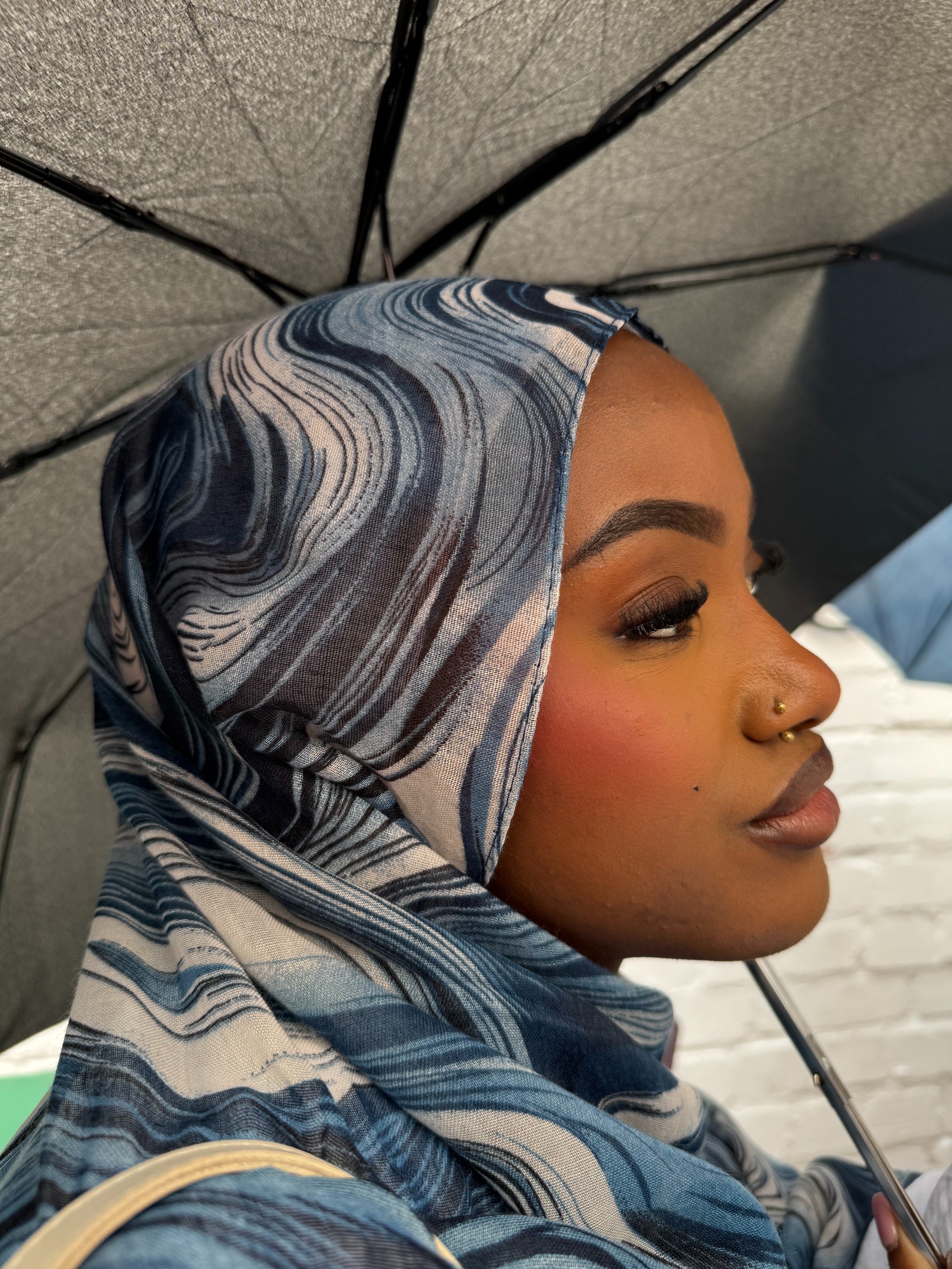 Neptune Printed Planet Modal Hijab