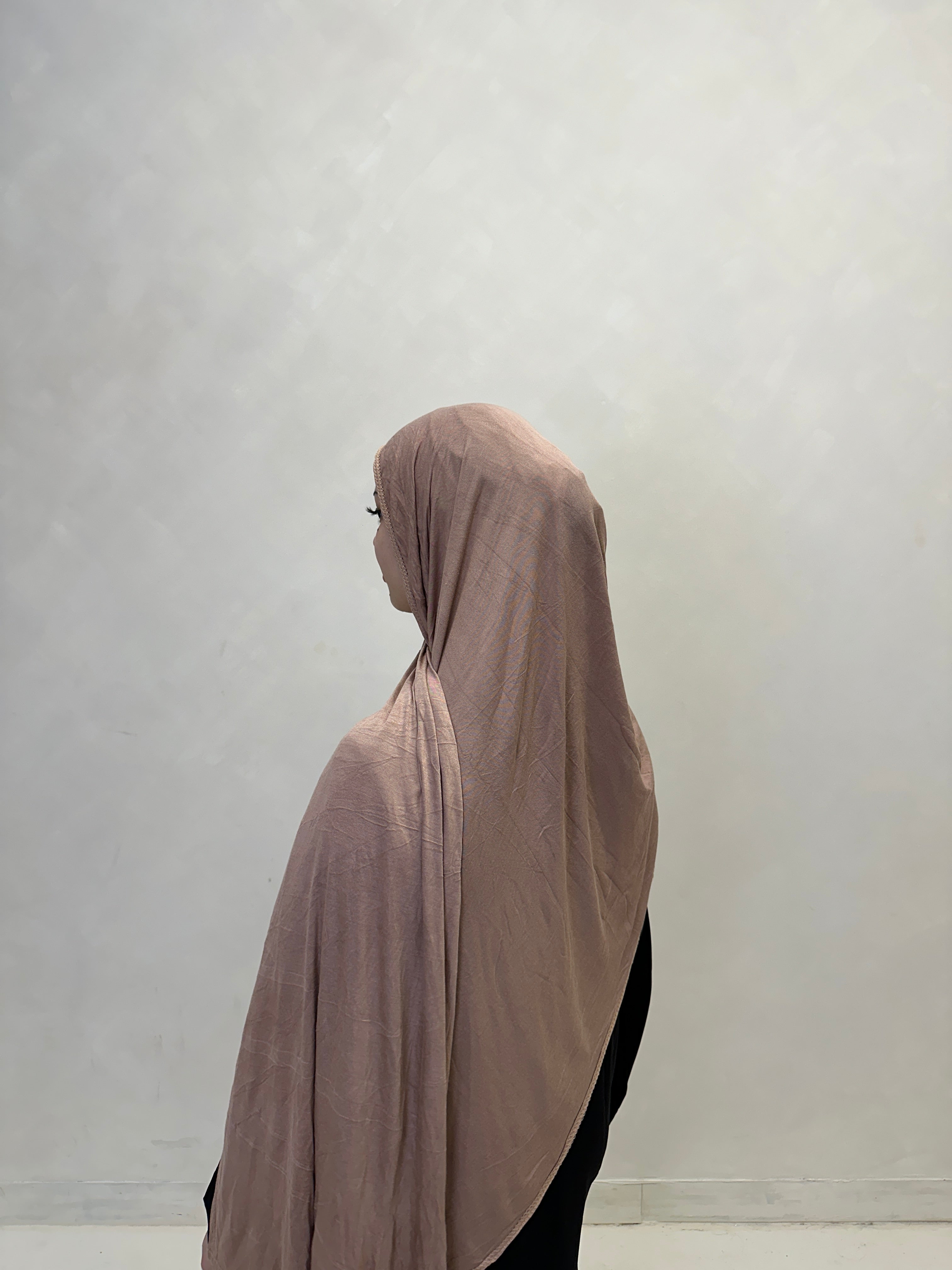 Emirati Premium Jersey Hijab Light Brown