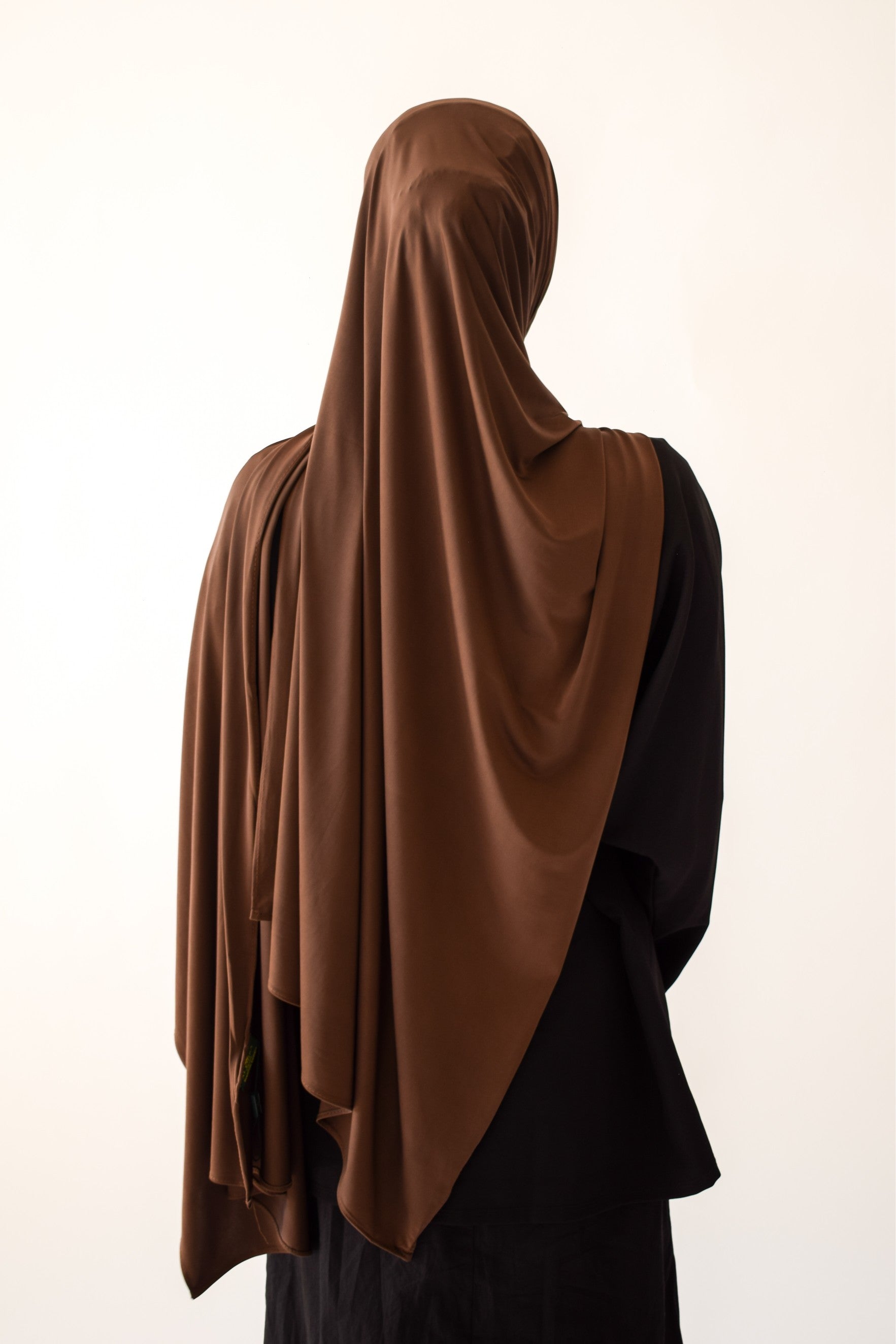Espresso soft liquid jersey hijab