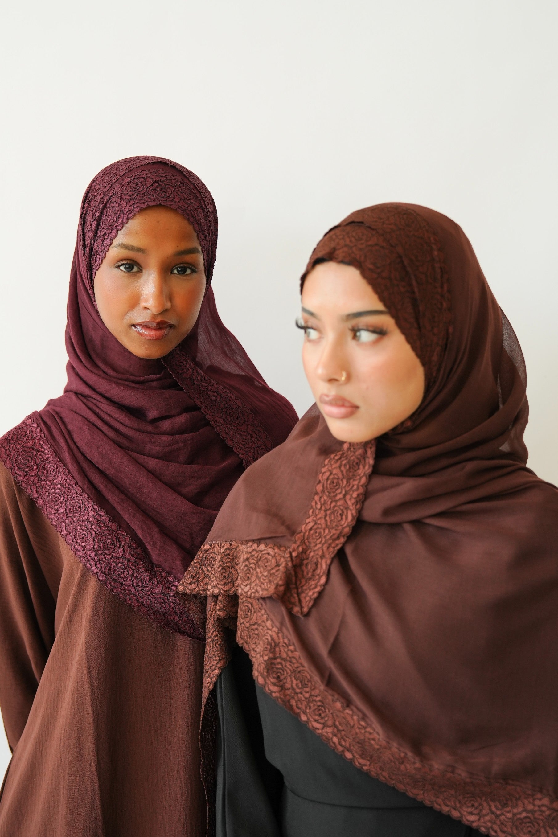 Espresso Lace Modal Hijab