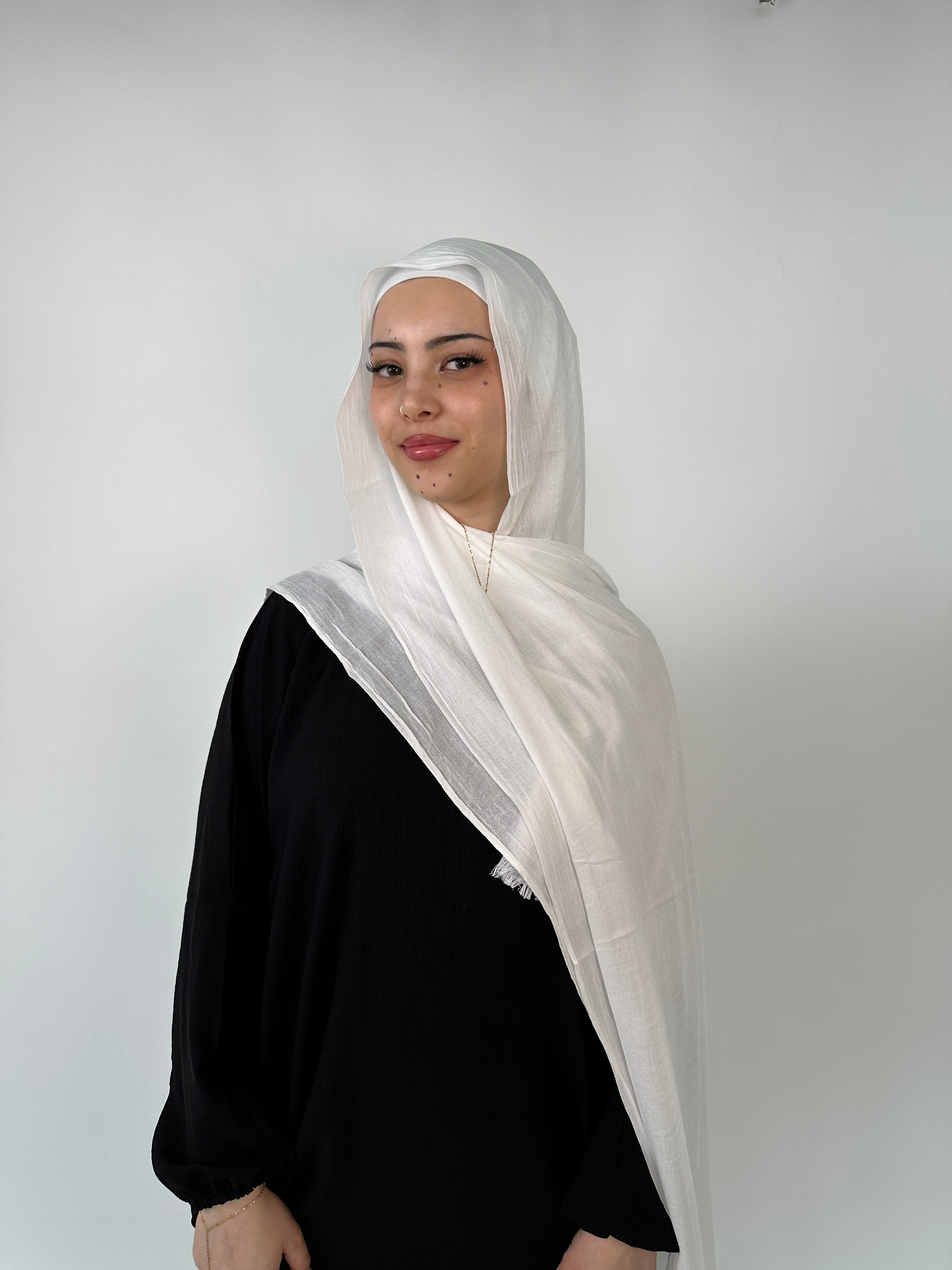 Premium Soft Modal Hijab Off White