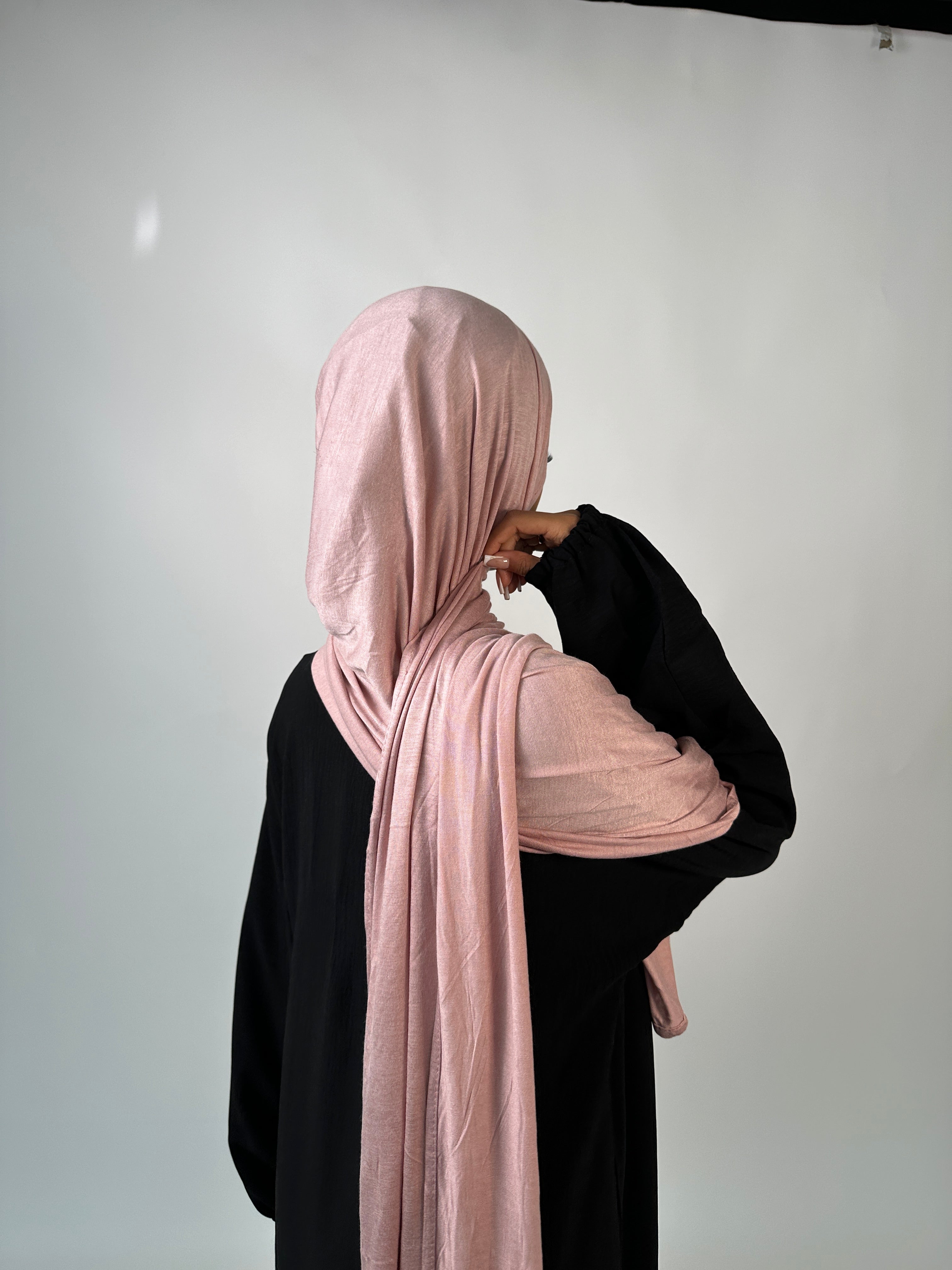 Emirati Premium Jersey Hijab Rose pink