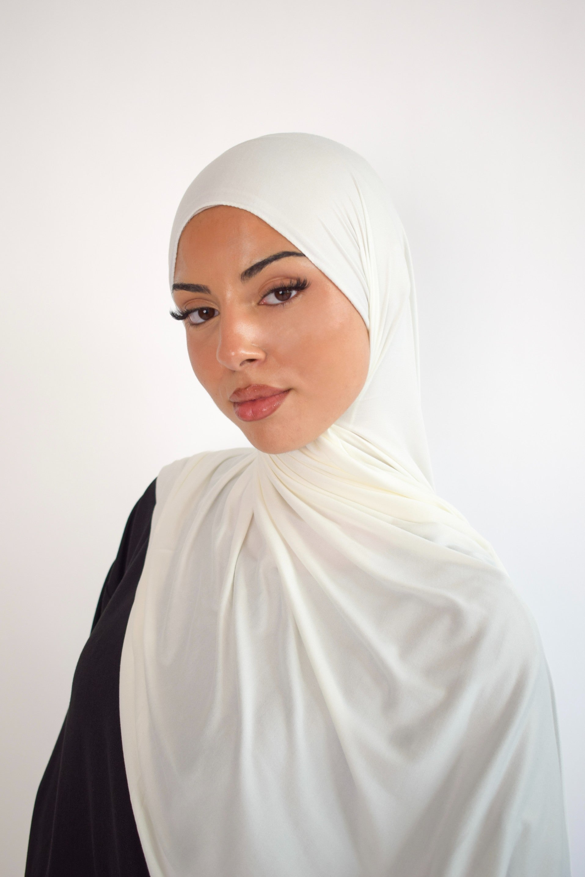 Off White Jersey Hijab