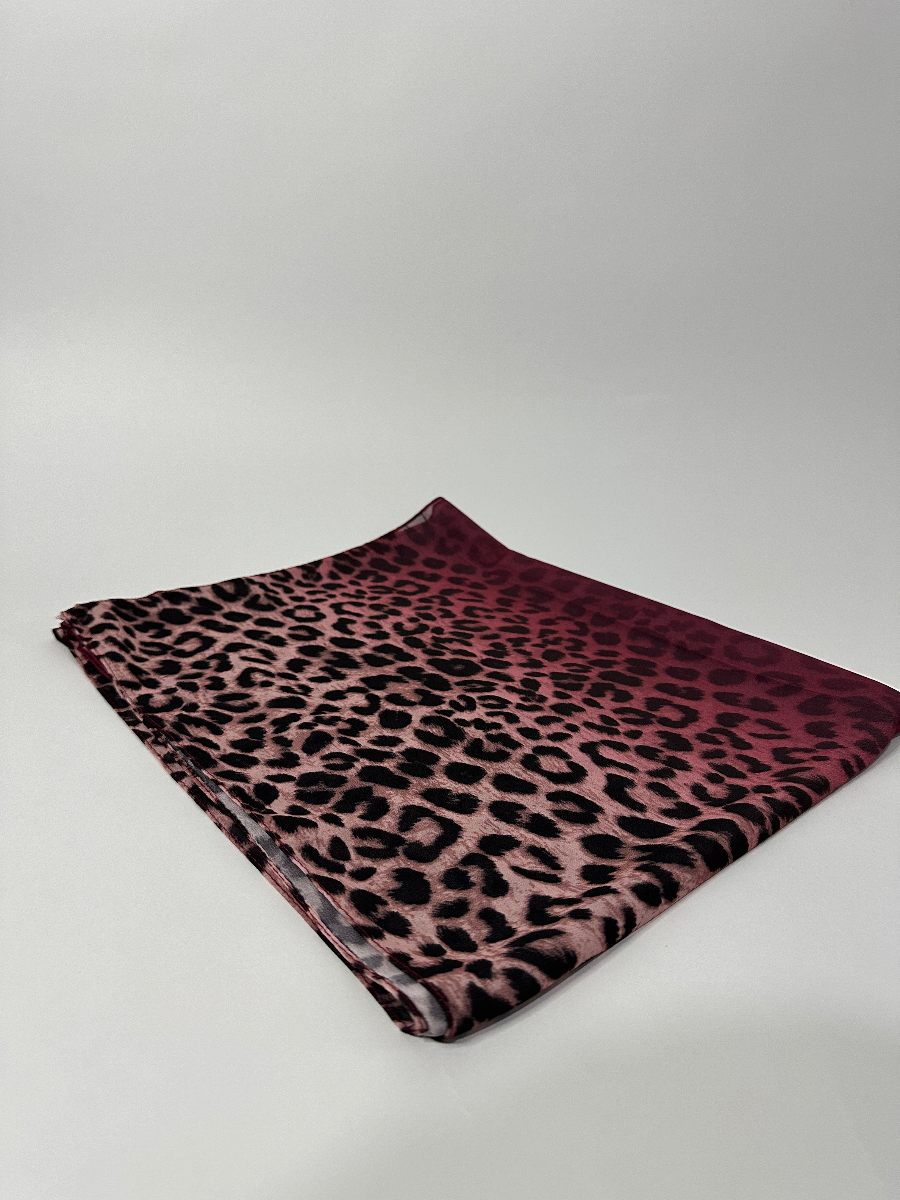 Leopard Ombre Printed Chiffon