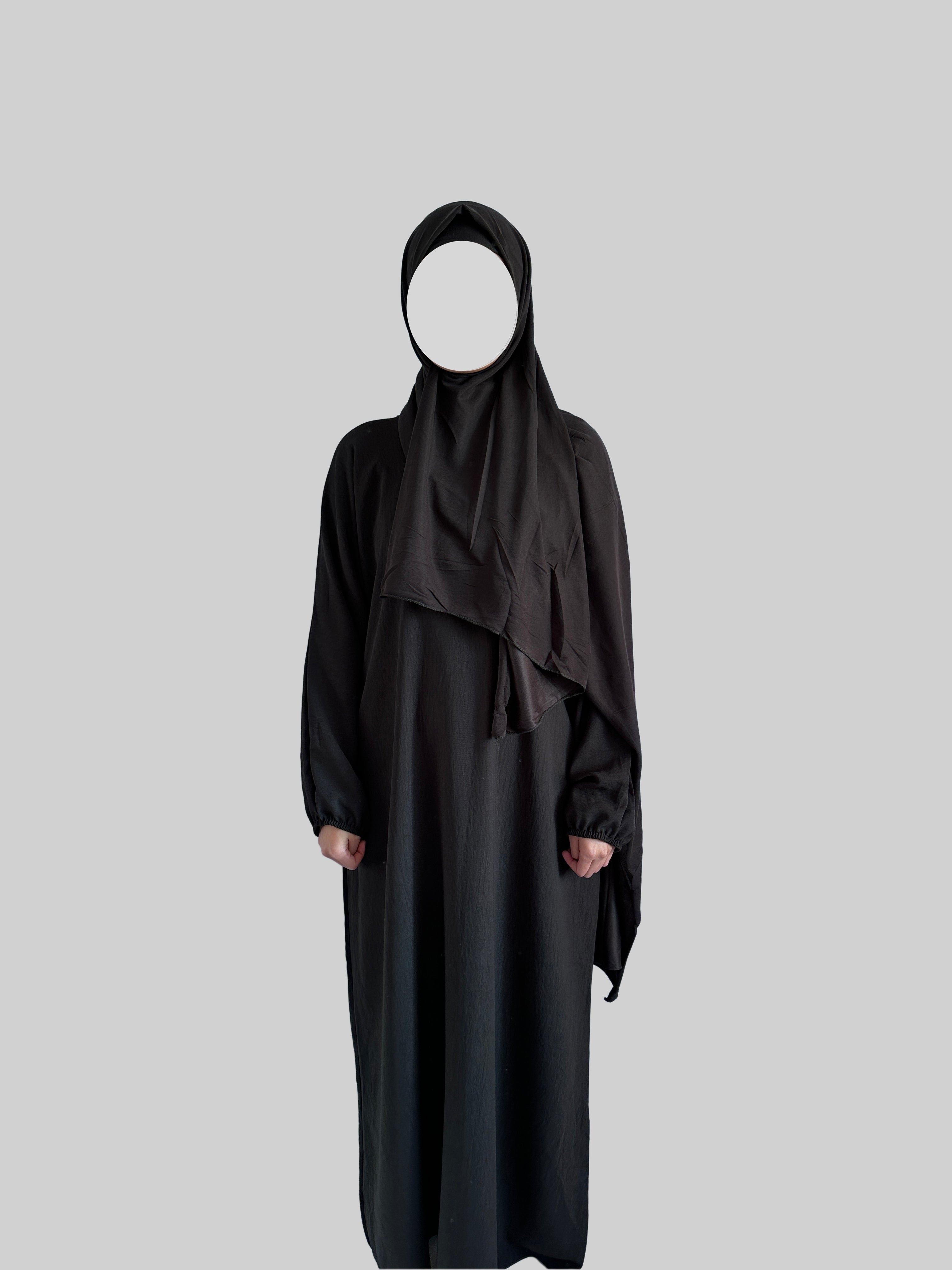 Closed sale black abaya