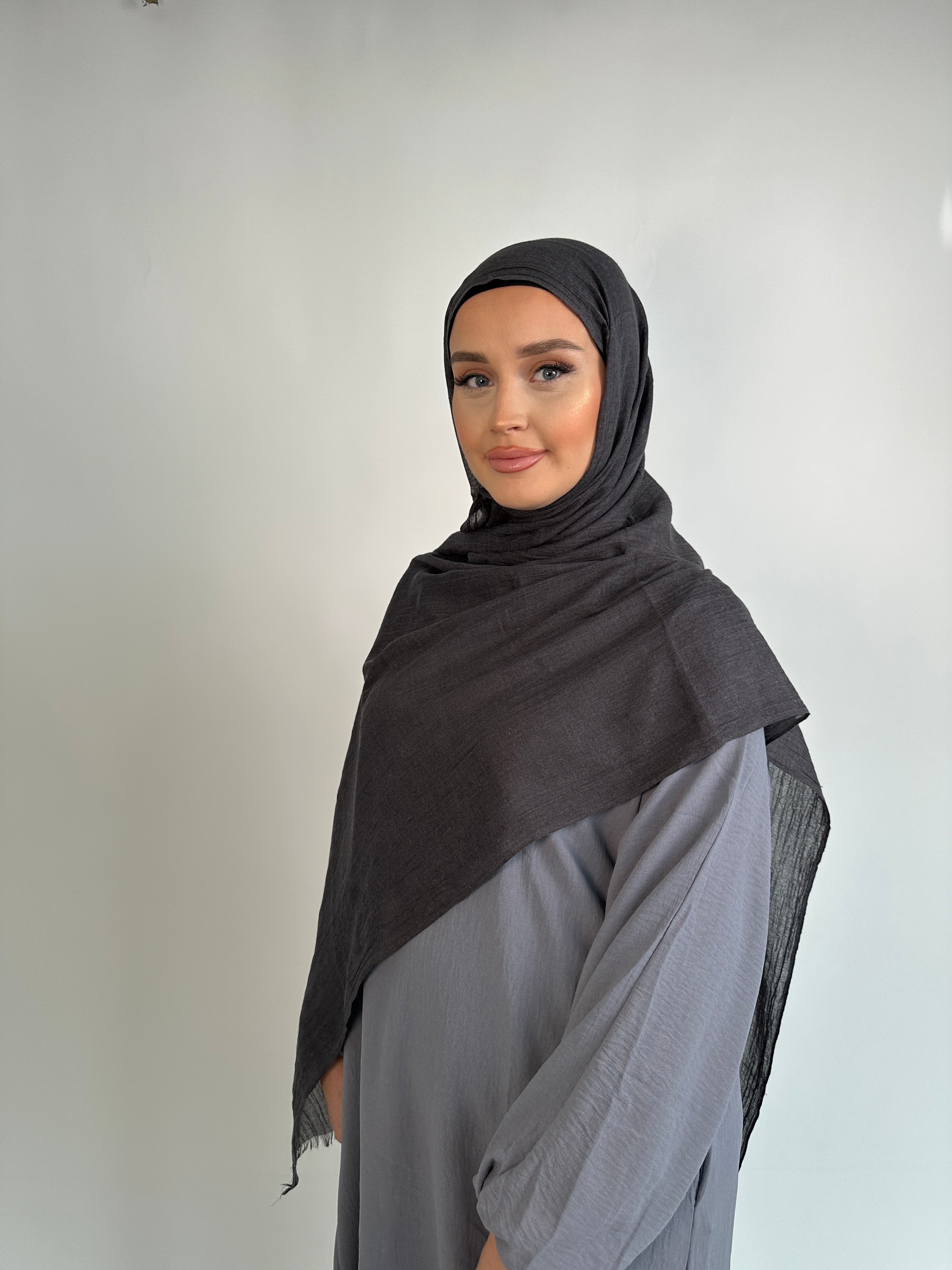 Premium Soft Modal Hijab Charcoal