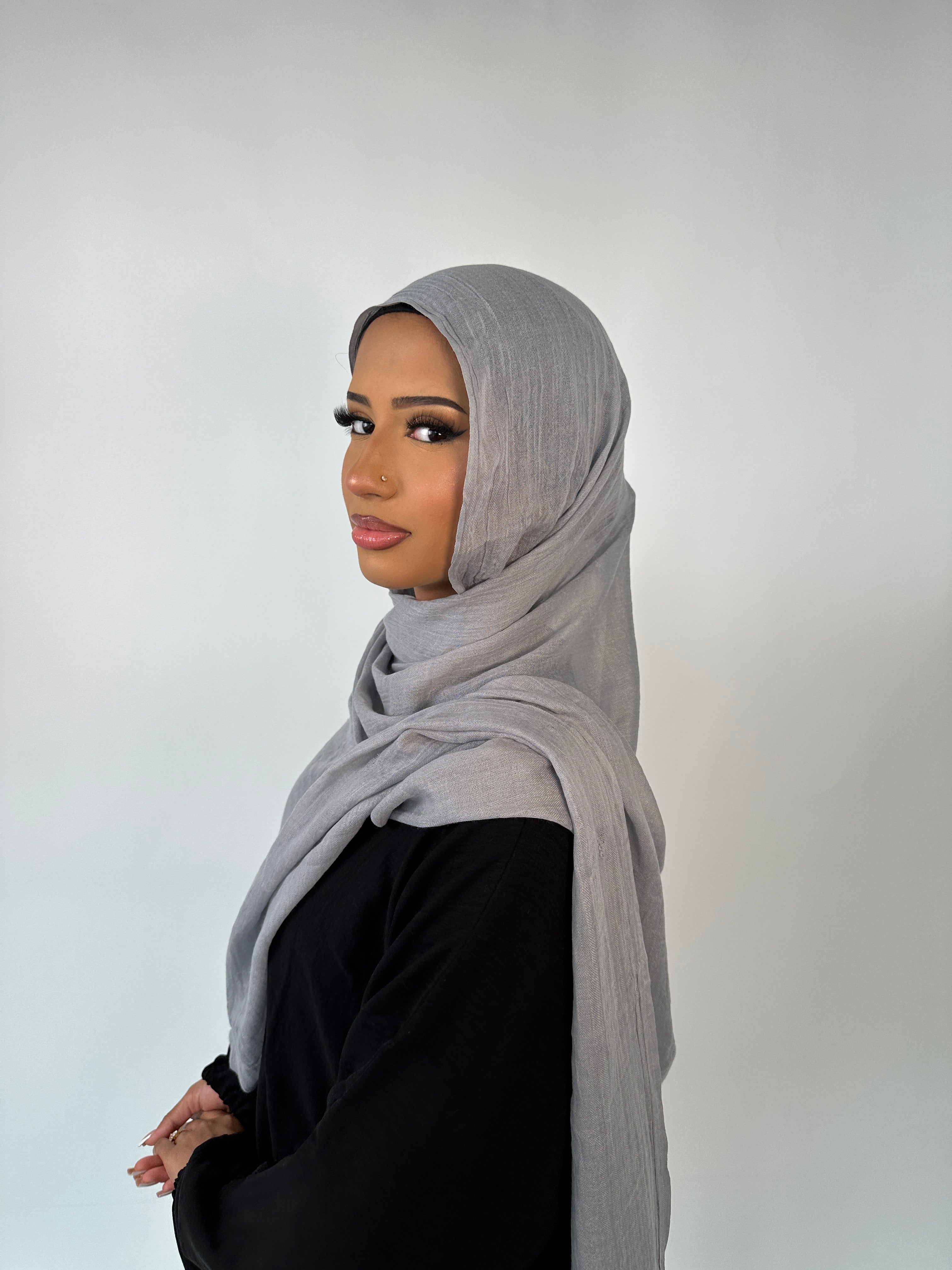 Premium Soft Modal Hijab Light grey