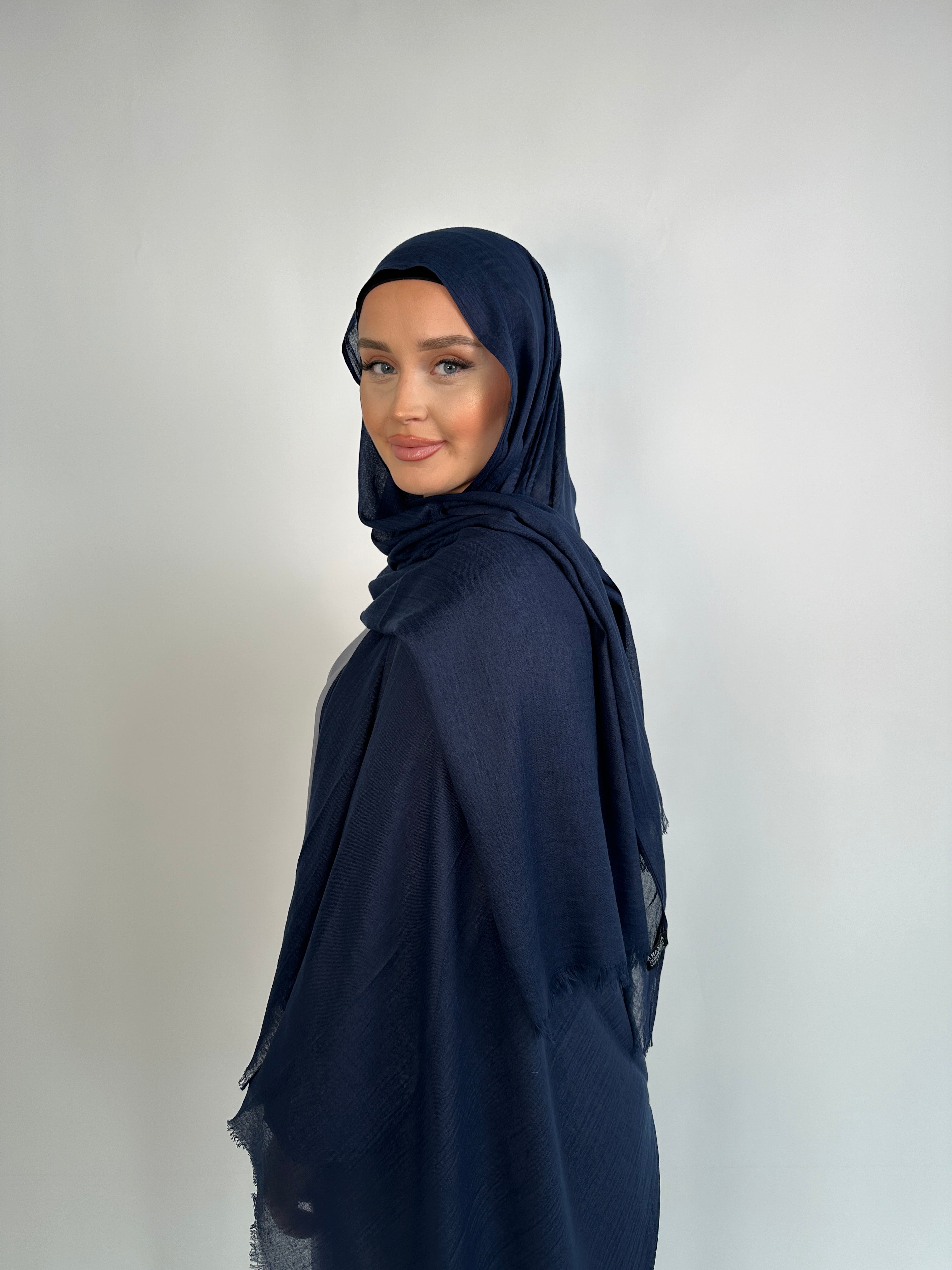 Premium Soft Modal Hijab Navy