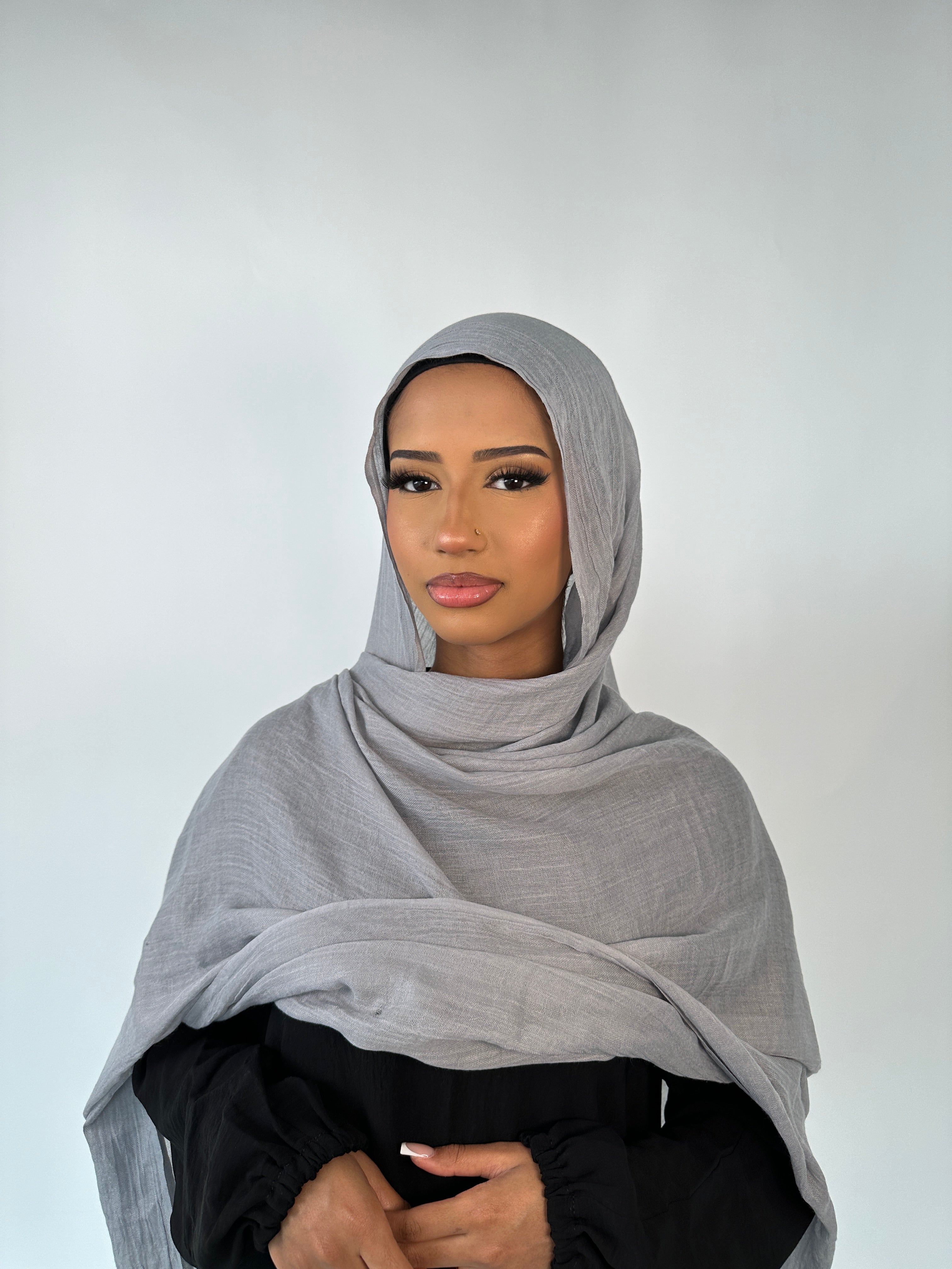 Premium Soft Modal Hijab Light grey