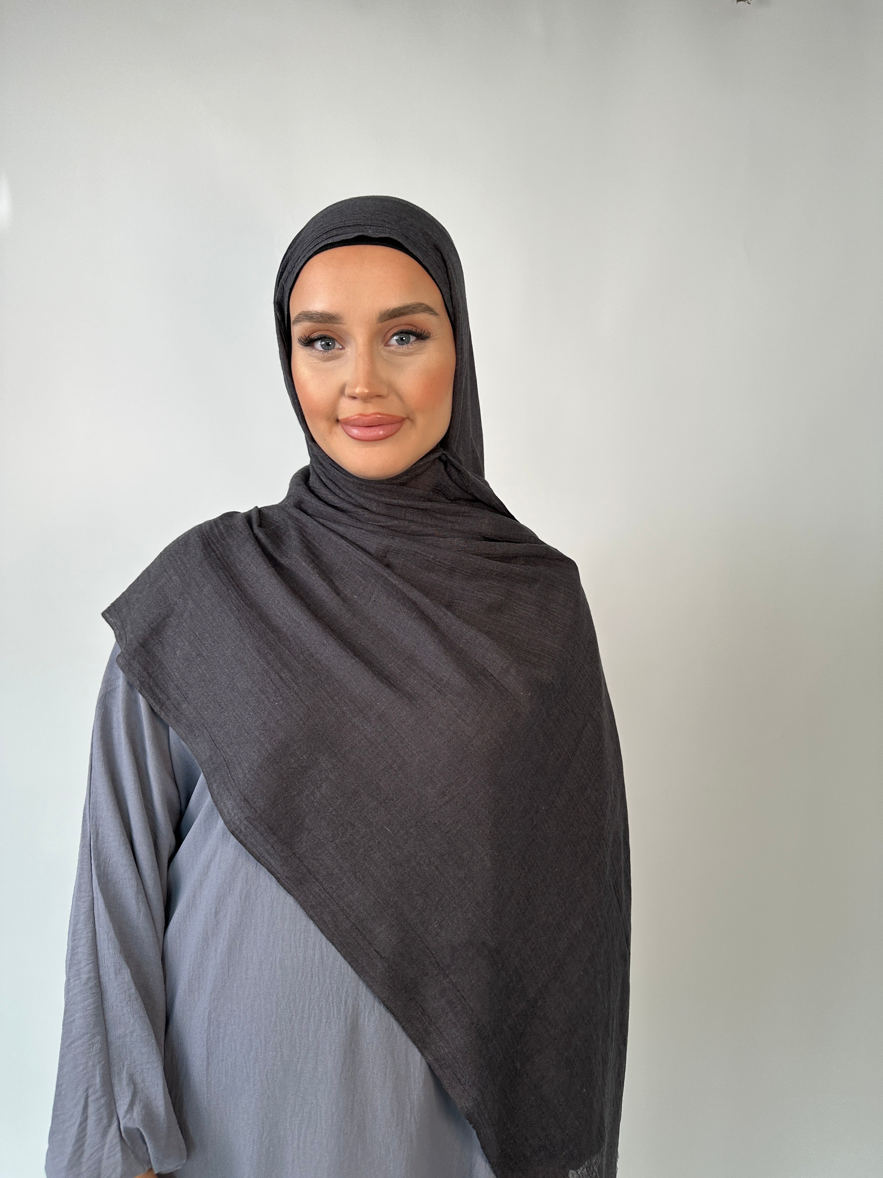 Premium Soft Modal Hijab Charcoal