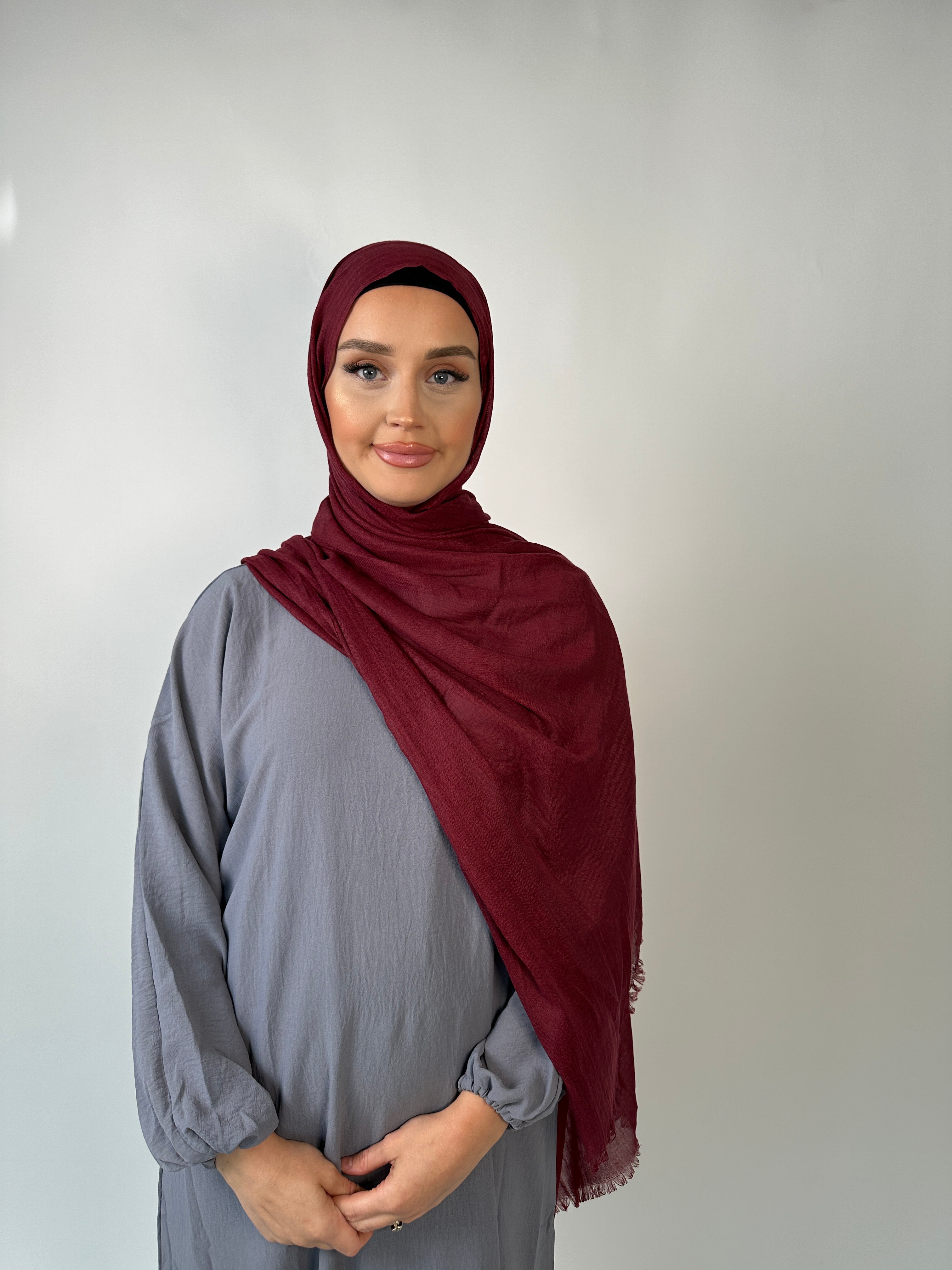 Premium Soft Modal Hijab Burgundy