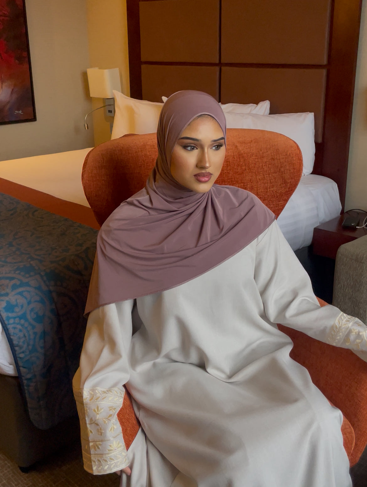 Premium Taro Liquid Jersey Hijab