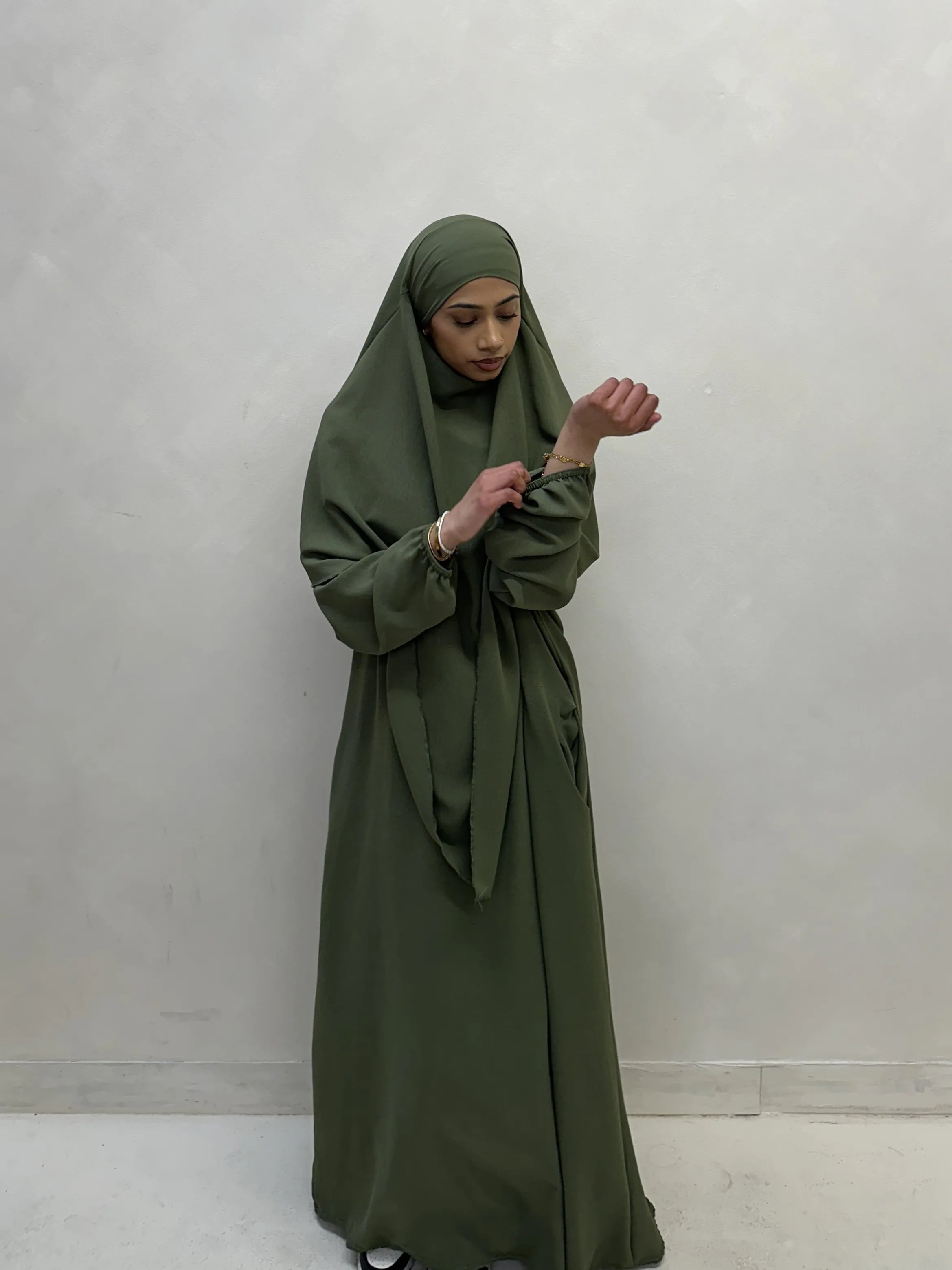 Khimar Set Khaki Green