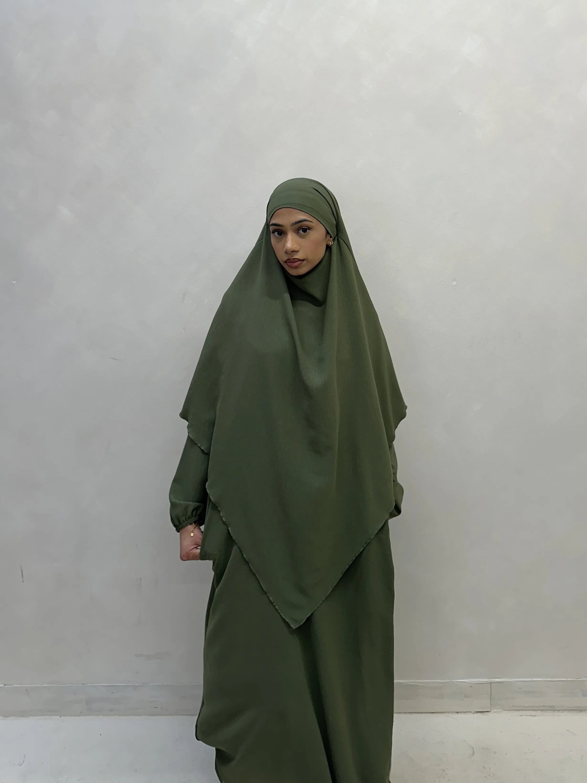 Khimar Set Khaki Green