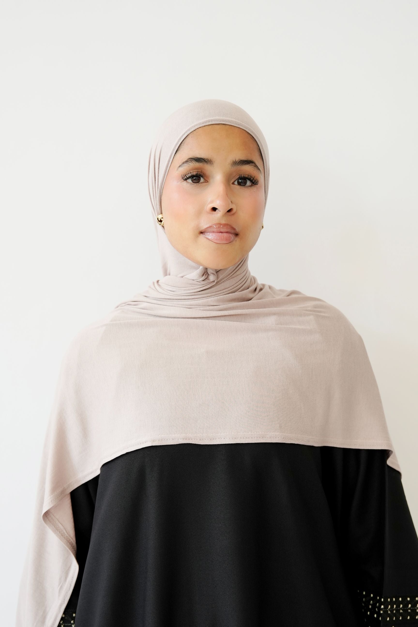Emirati Premium Jersey Hijab Mink